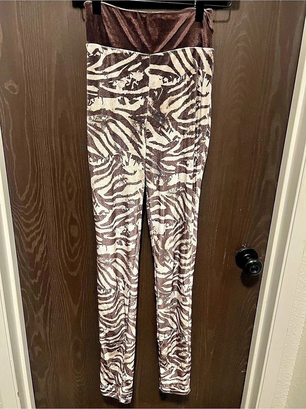Spirithoods Animal Print Leggings in Brown & White Size Small Like New